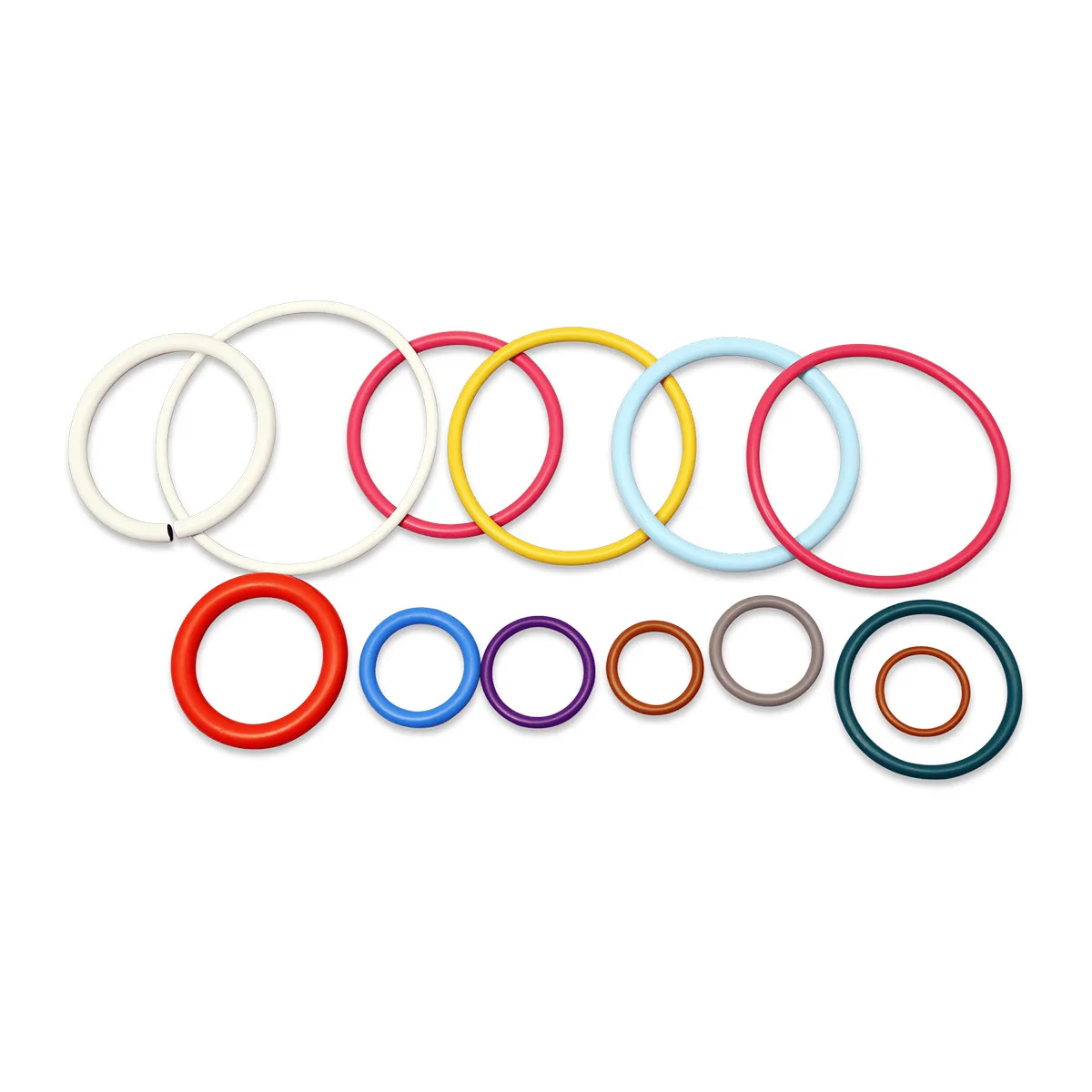 PTFE coated O-ring low friction sealing ring with dry film coating