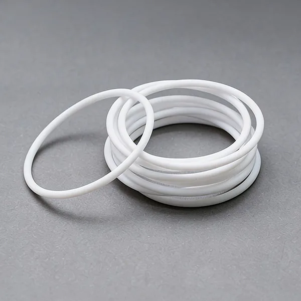 PTFE is an engineering material with extremely low friction and excellent resistance to chemicals, high temperatures, and environmental aging. It is commonly used for seals, backup rings, and sliding components in demanding industrial applications.