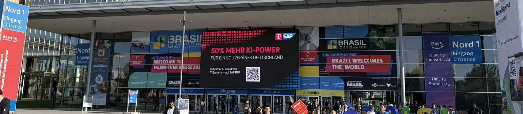 The front gate of Hannover Messe 2026